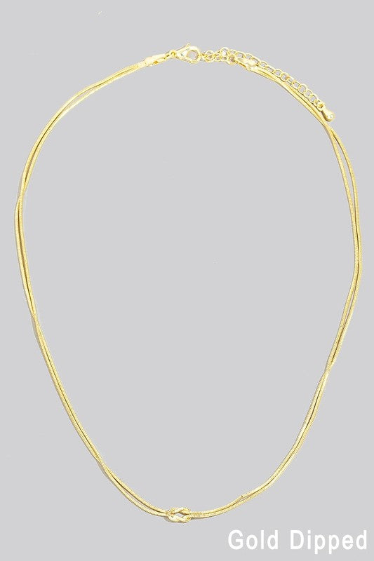 Gold Dipped Rope Chain Necklace