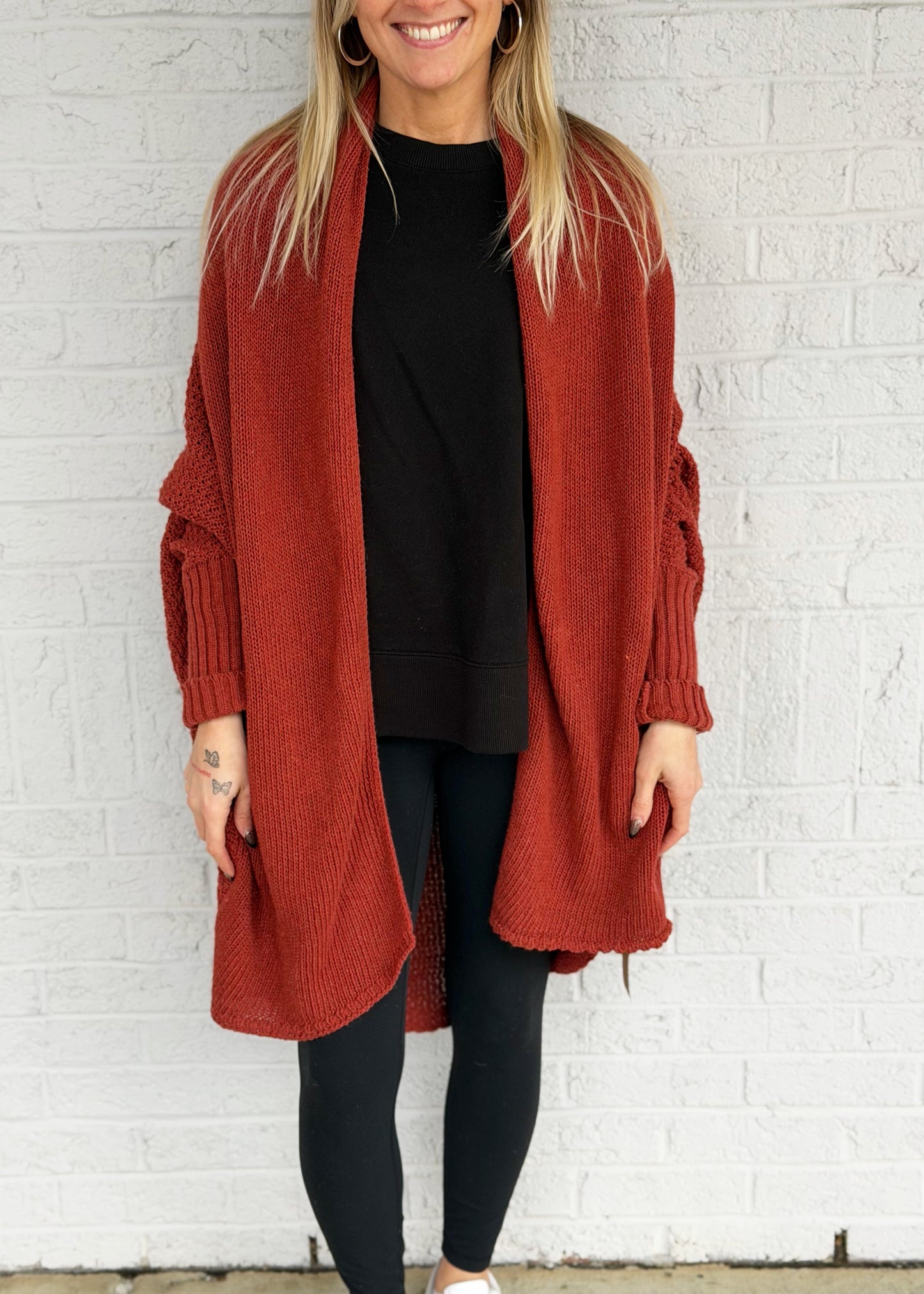 Rusty Bat Wing Cardigan