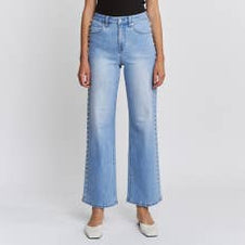 Jeans with Pearl Embellishment
