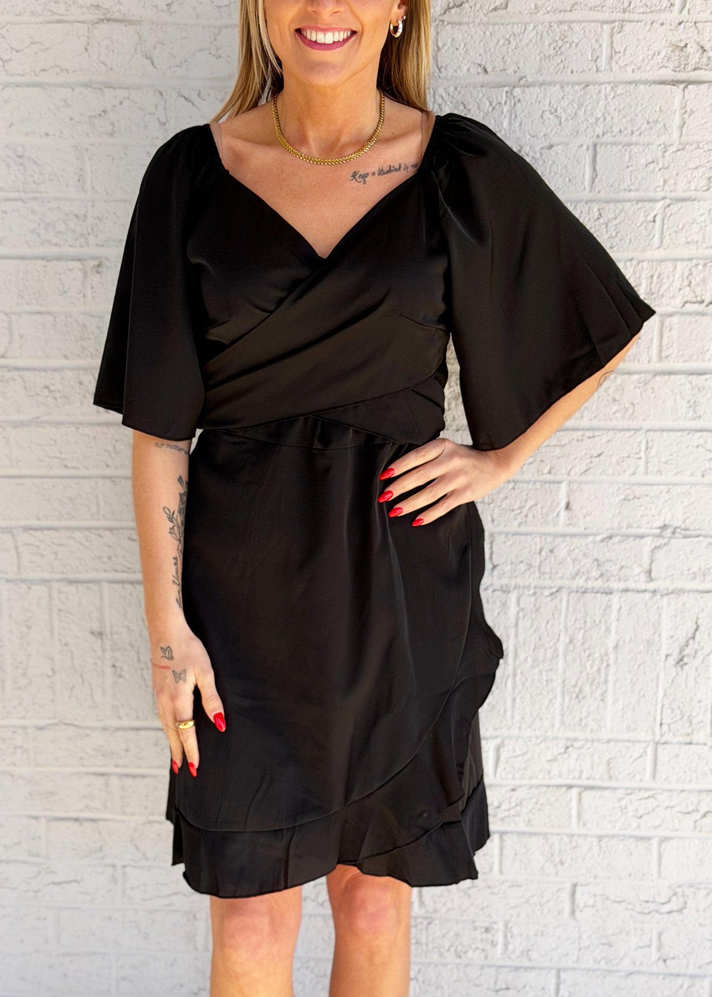 Black Wrap Dress