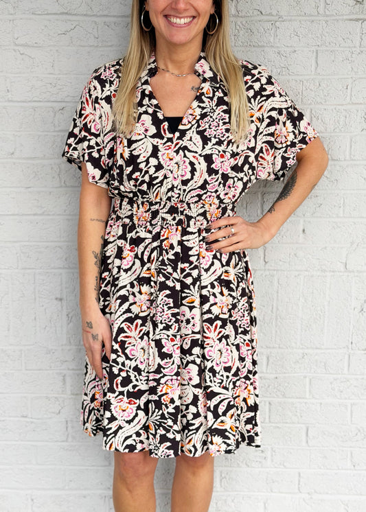 Floral Collard Dress