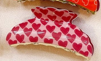 Assorted Heart Hair Clip