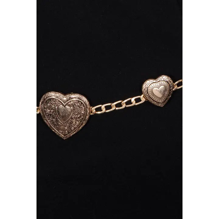 Heart Link Chain Belt