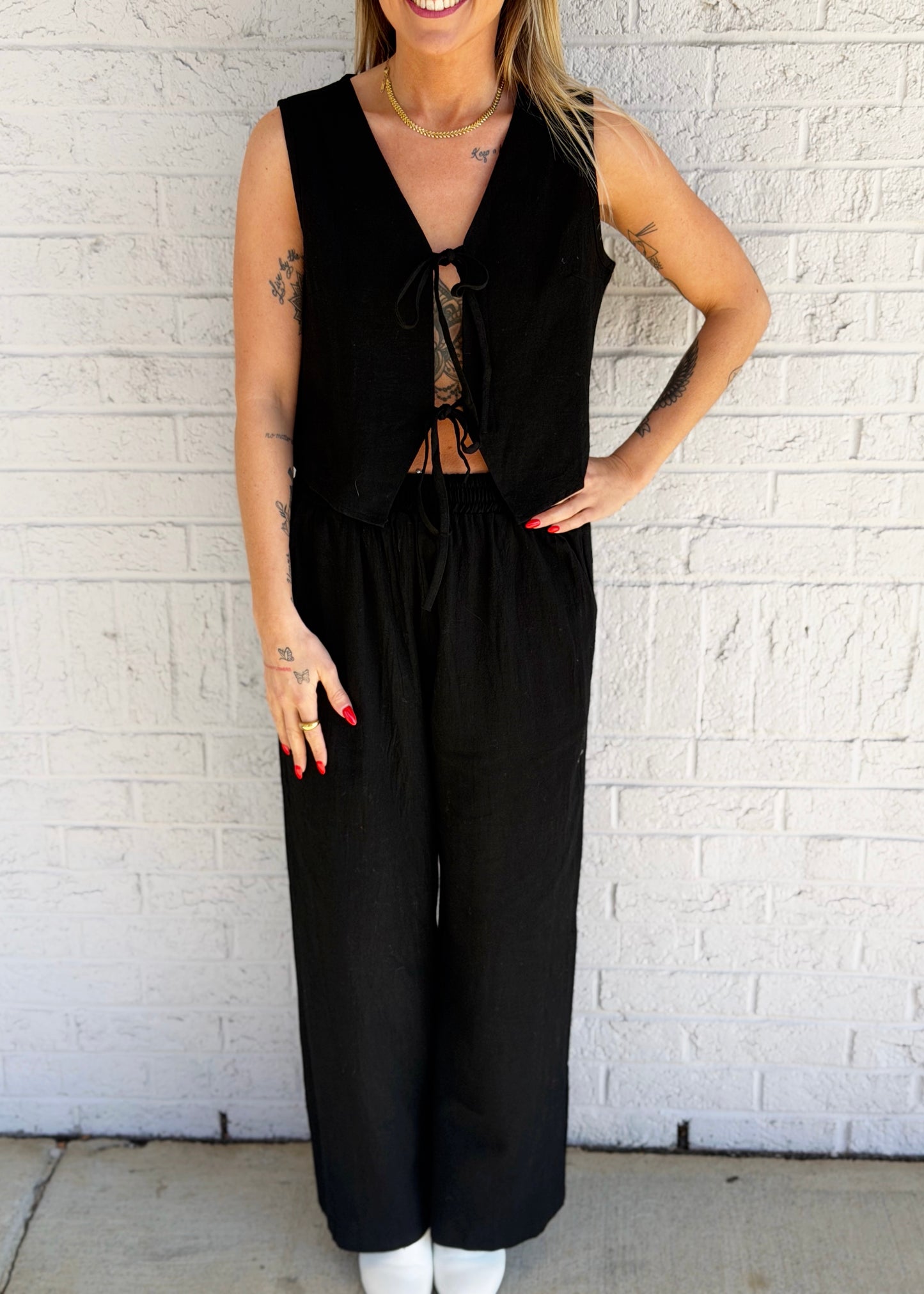 Black Linen Pants