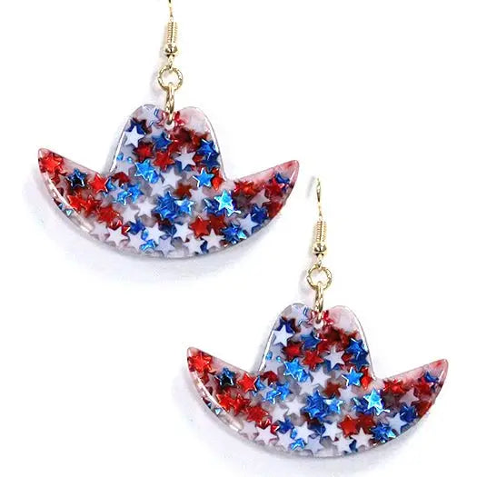 Star Cowboy Hat Earrings