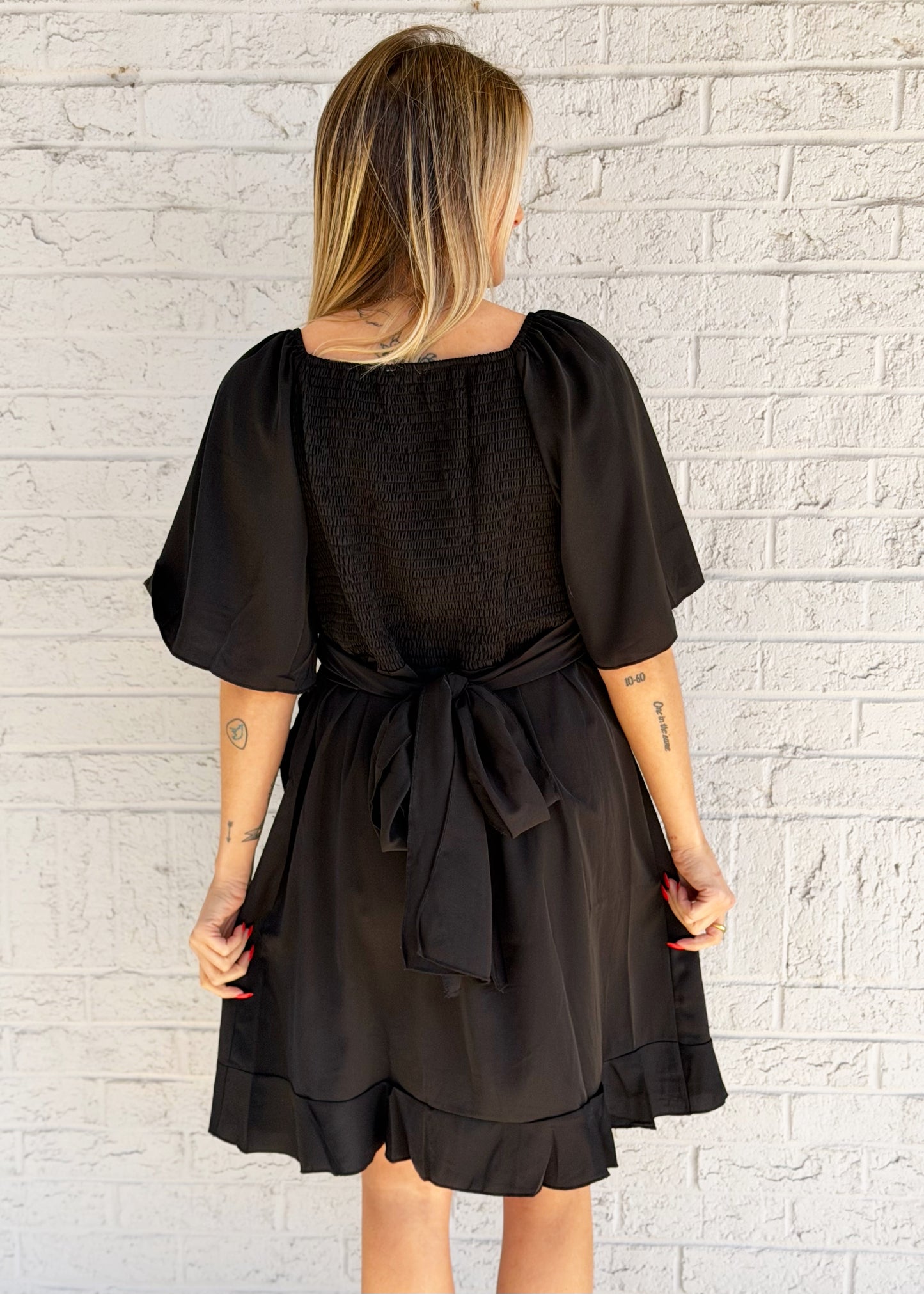 Black Wrap Dress