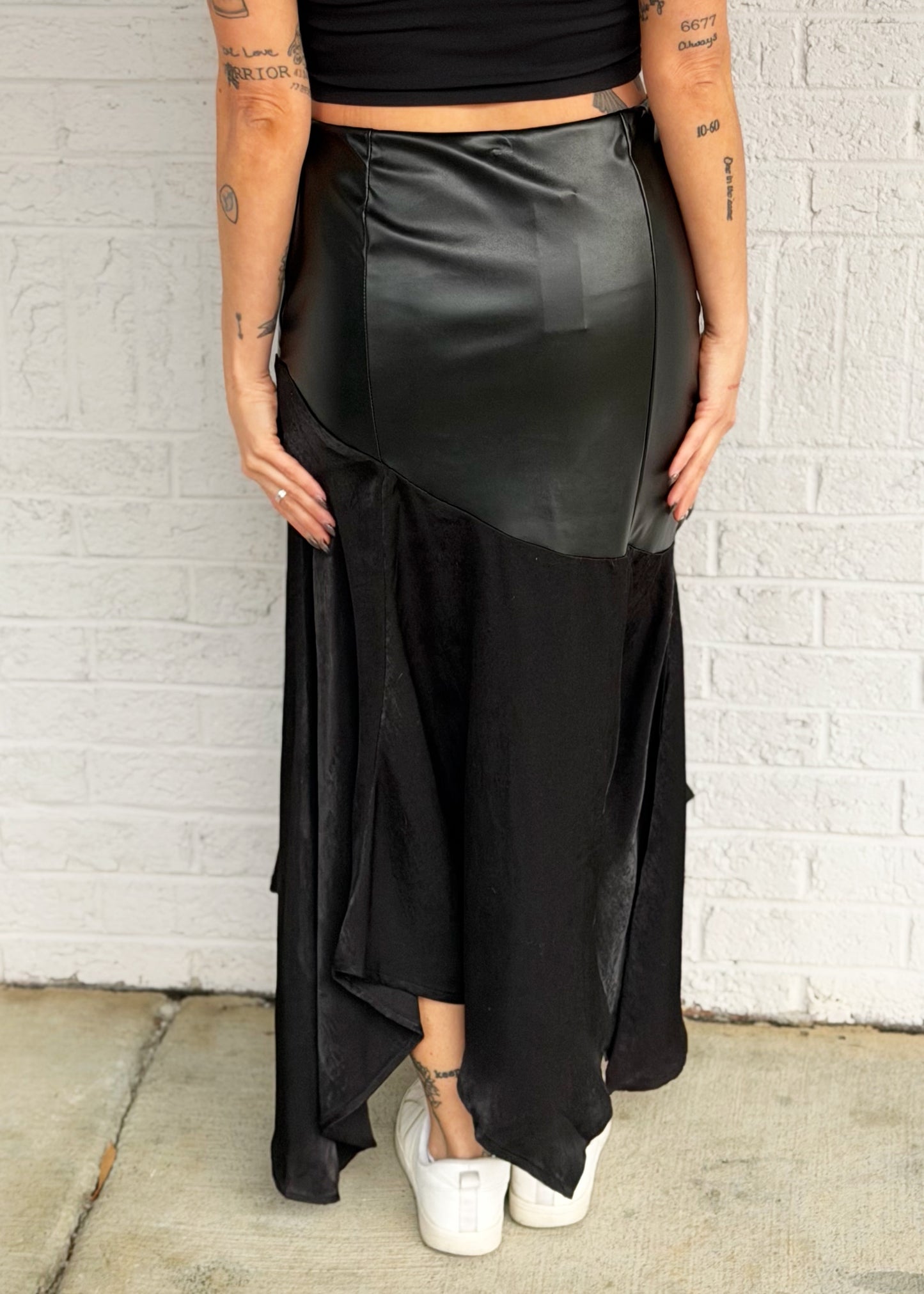 Black Asymmetrical Skirt