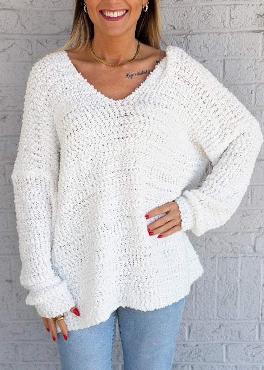 White Pullover Sweater