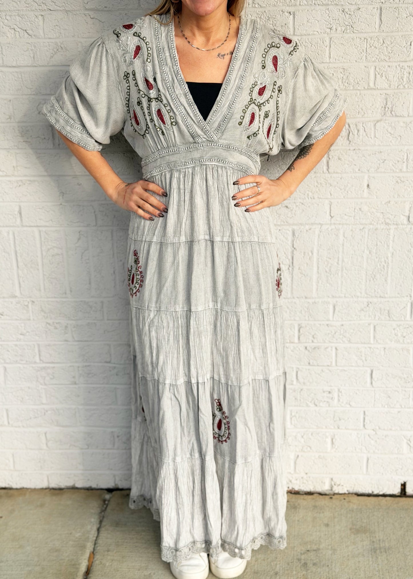 Denim Style Long Dress