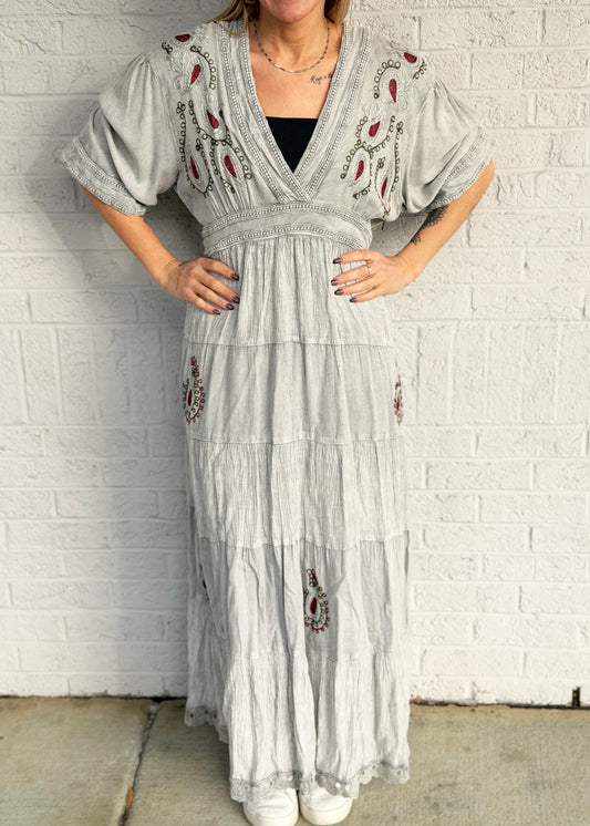 Denim Style Long Dress