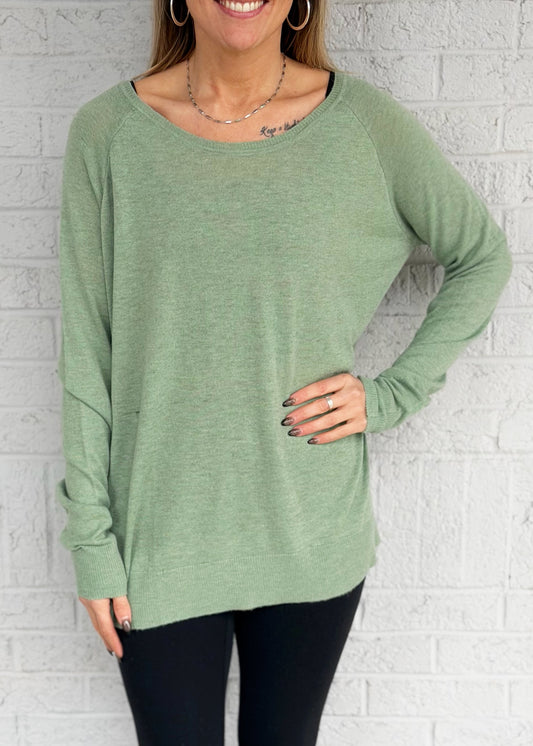 Green Lightweight Sweater