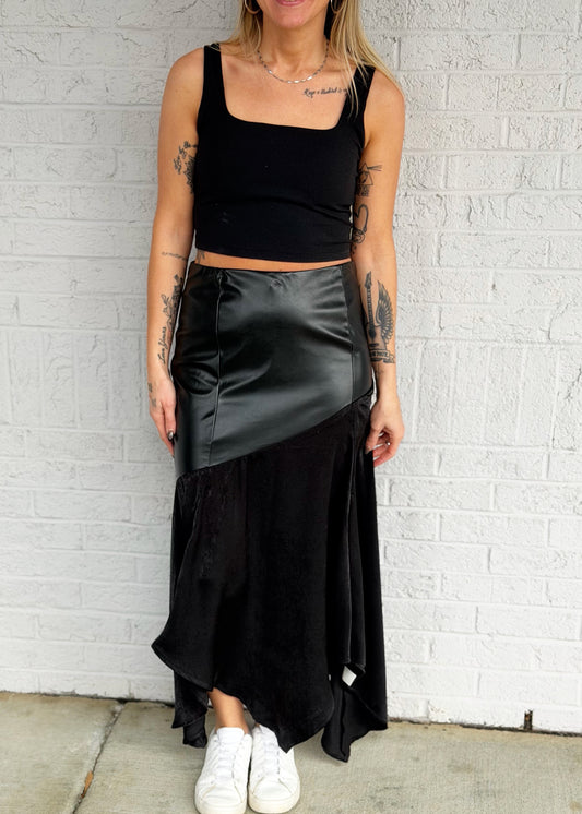 Black Asymmetrical Skirt