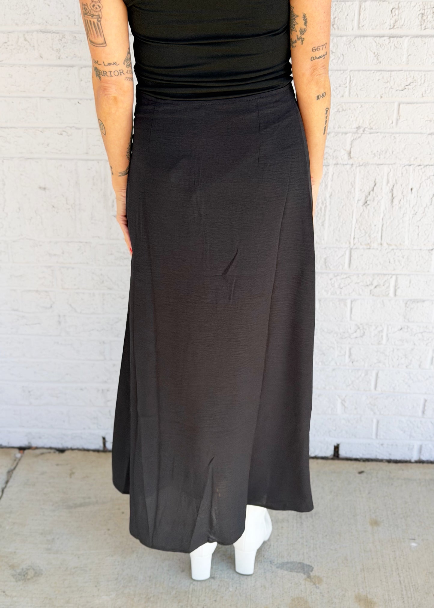 Flare Slit Skirt