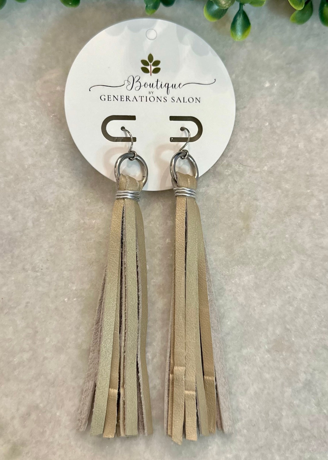 Champagne Tassel Earrings