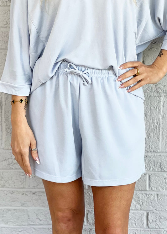 Sky Drawstring Shorts