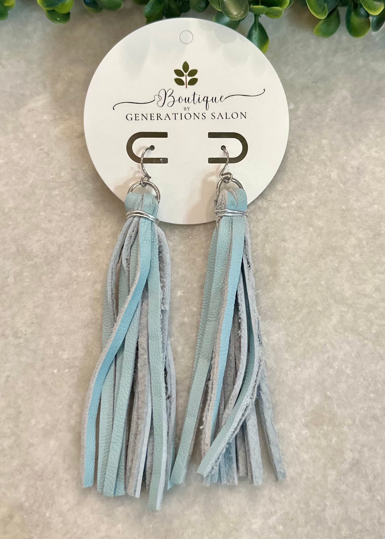 Leather Tassel Earrings