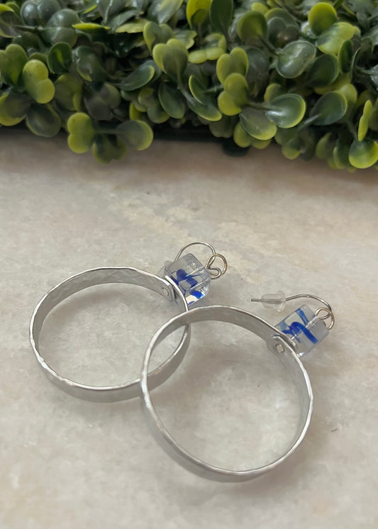 Luna Azul Hoop Earrings