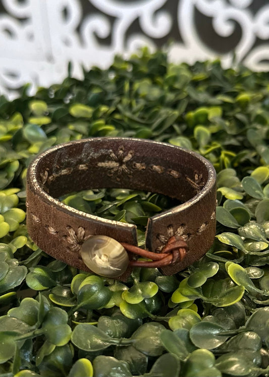 Brown Leather Wristbelt