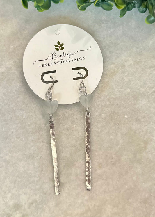 Silver Heart Earrings