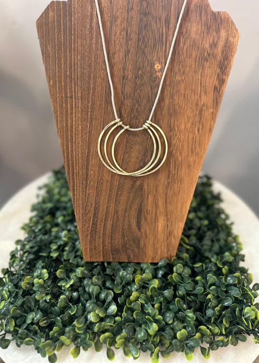 Champagne Loop Necklace