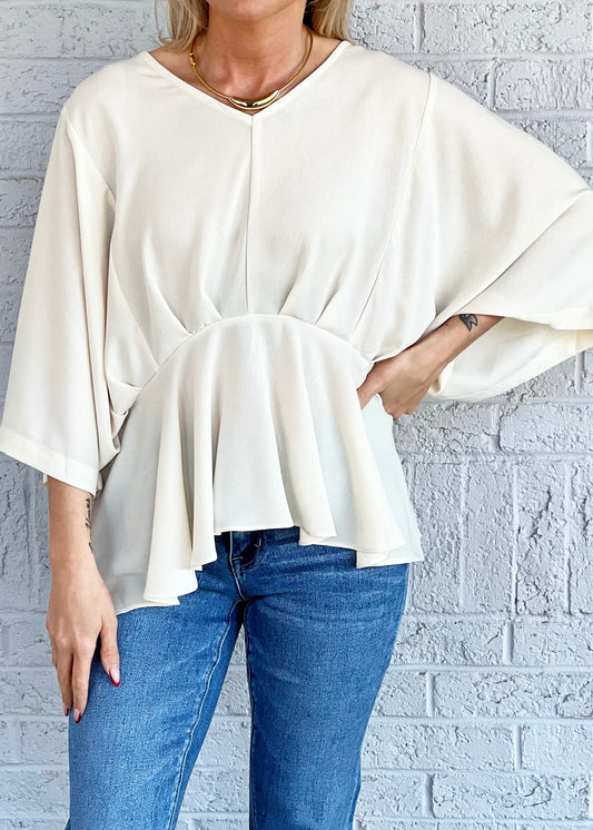 Cream Blouse
