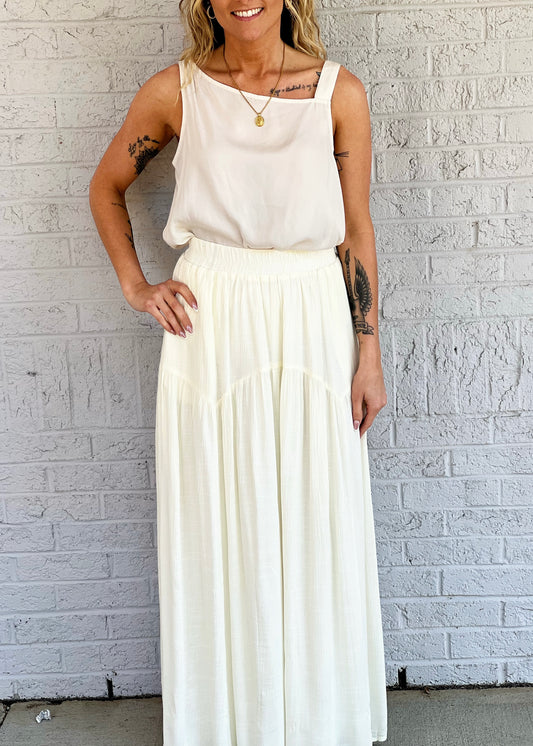 Ivory Maxi Skirt