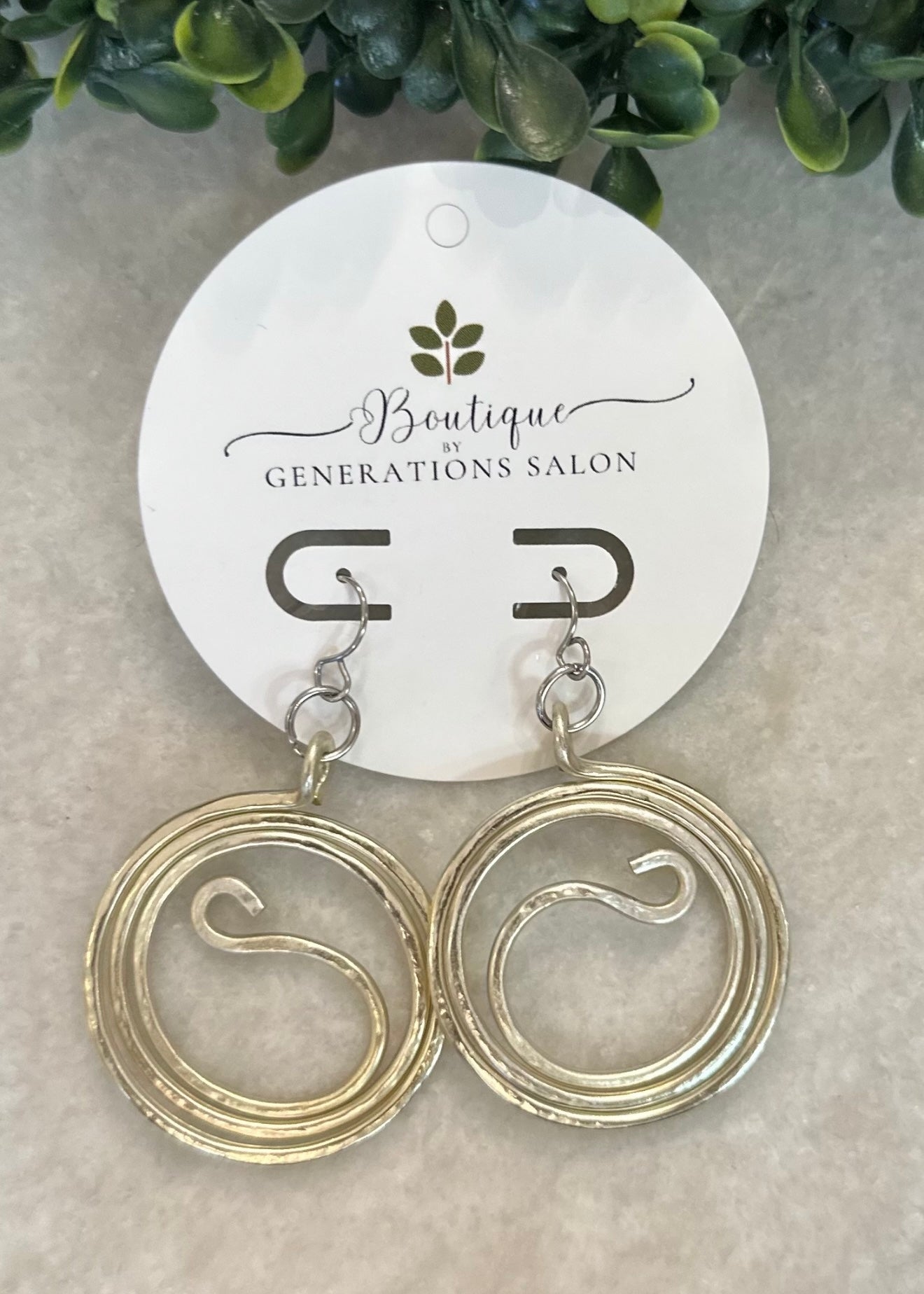Champagne Swirl Earrings
