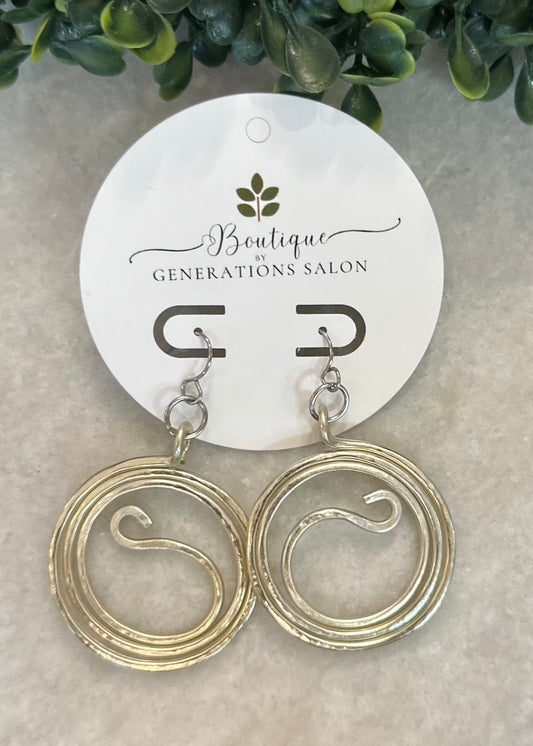 Champagne Swirl Earrings