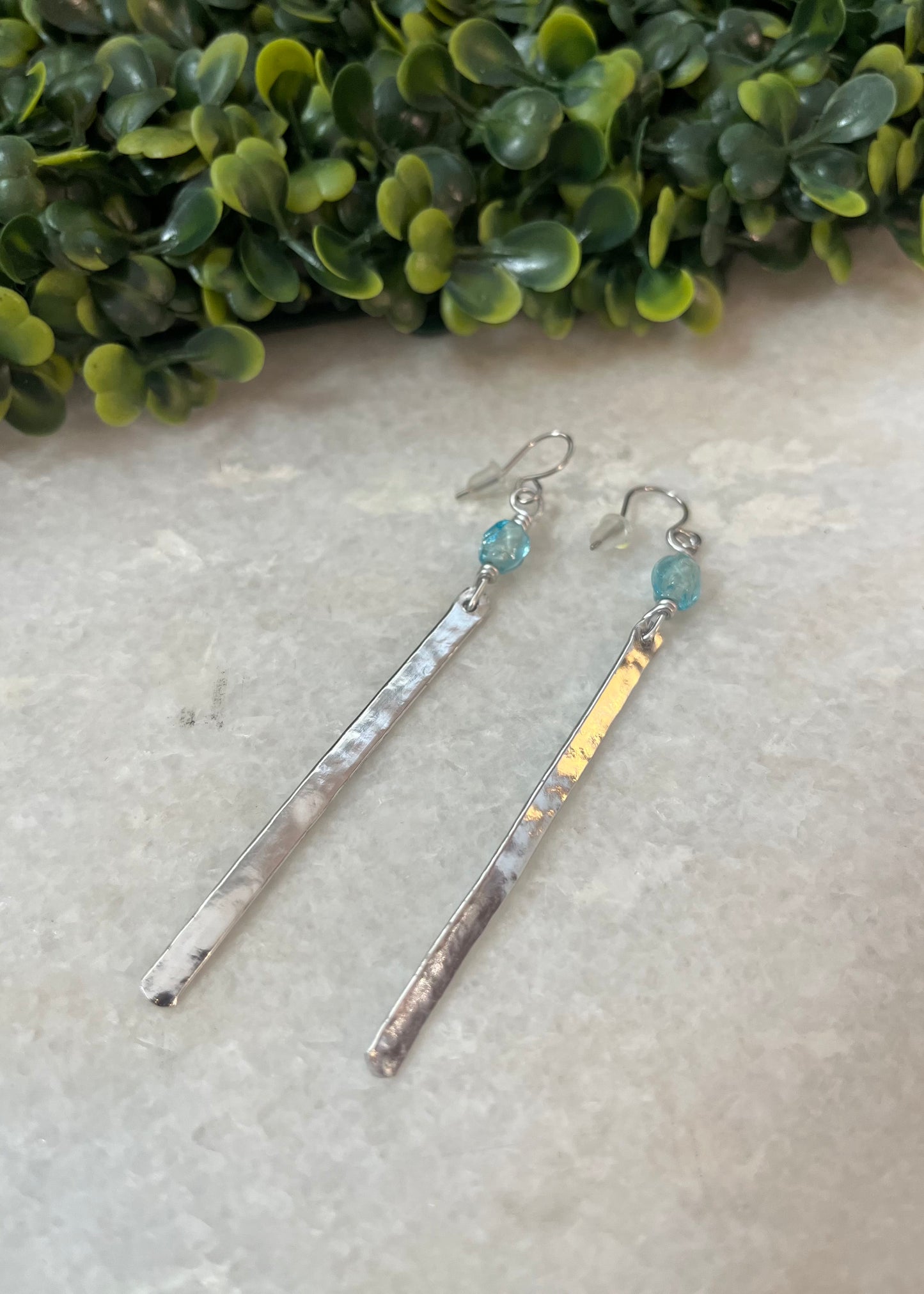 Silver Edge Earrings