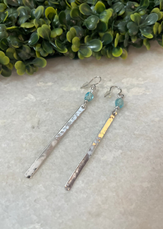 Silver Edge Earrings