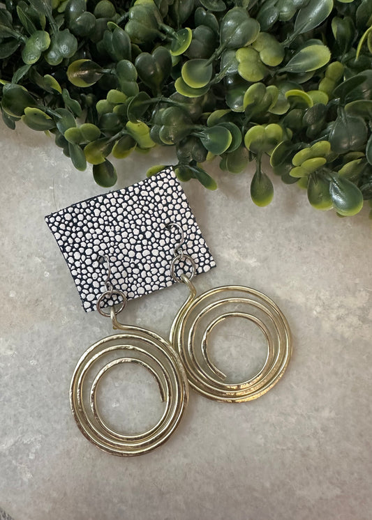 Champagne Loop Earrings