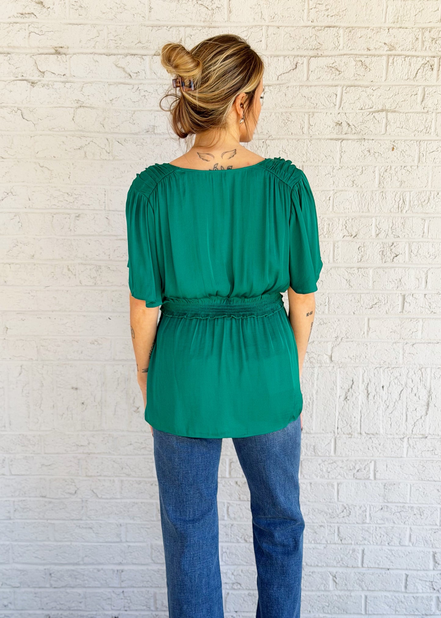 Fiona Flutter Sleeve Blouse