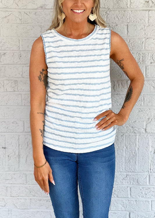 Ruffle Knit Tank Top