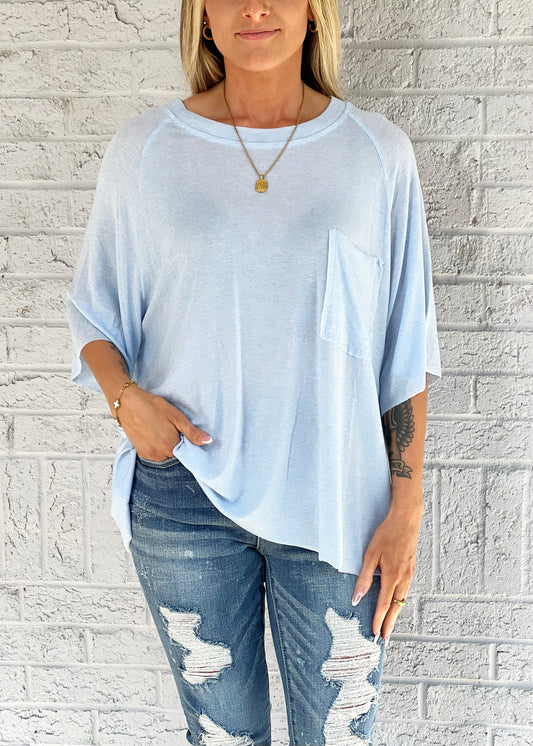 Powder Blue Tee