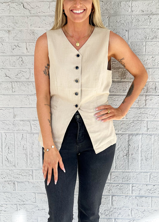 Linen Vest