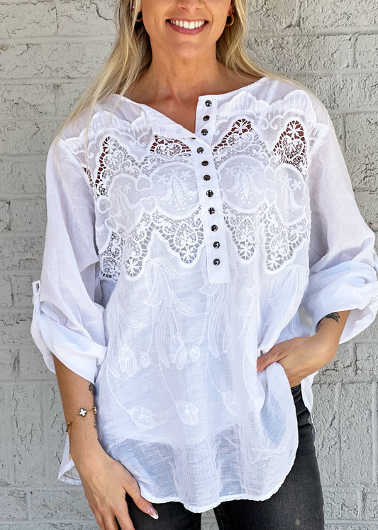 White Lace Tunic