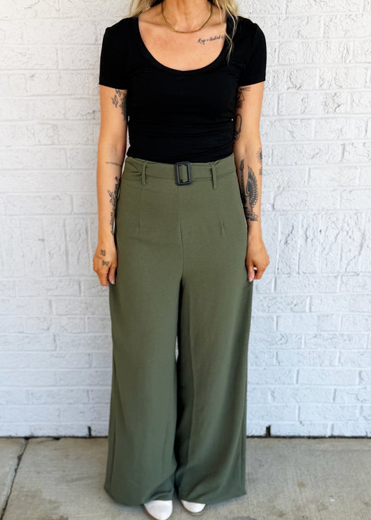 High Waist Wide Leg Pant