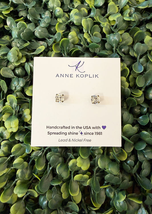 Simple Crystal Stud Earring