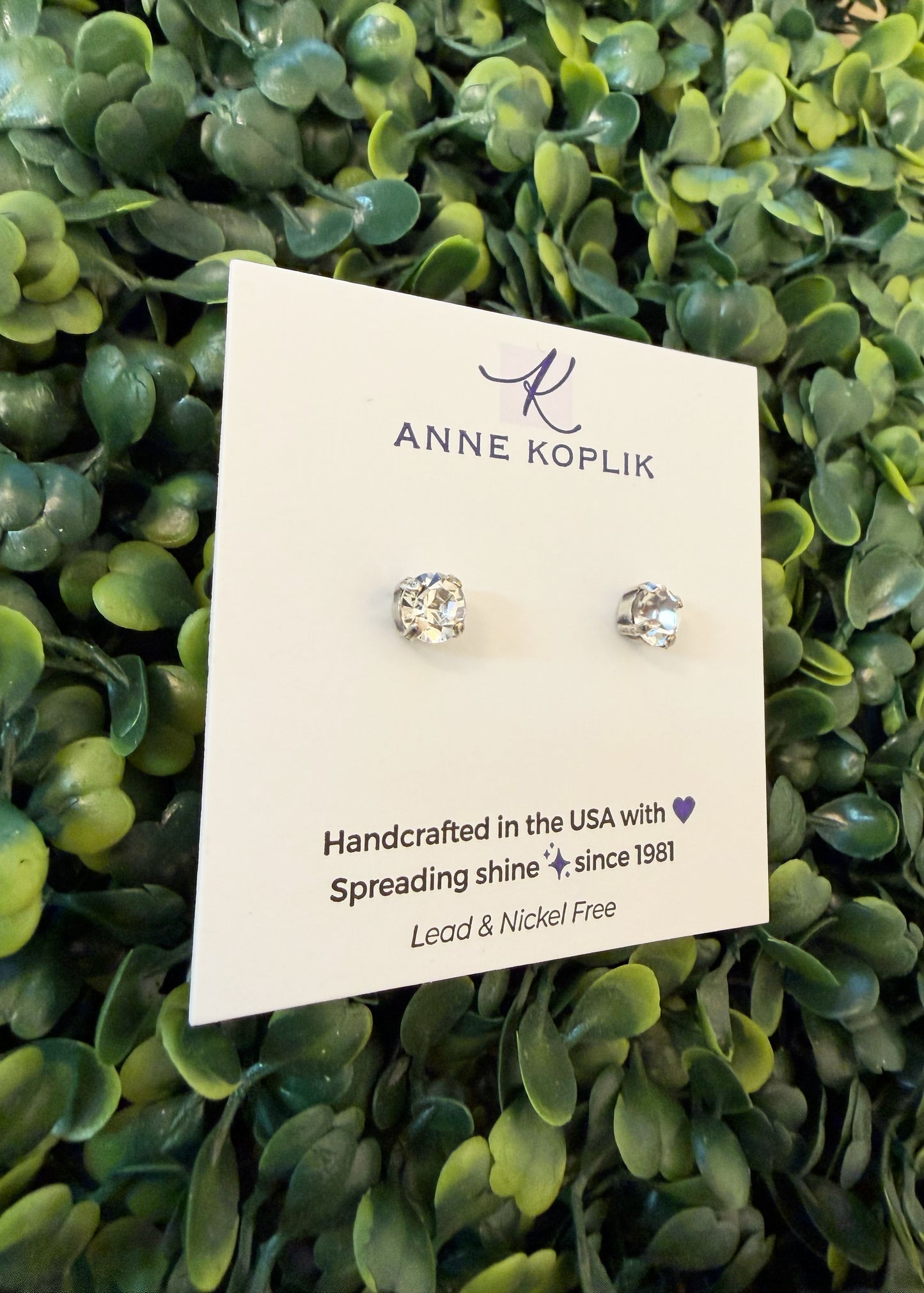 Simple Crystal Stud Earring