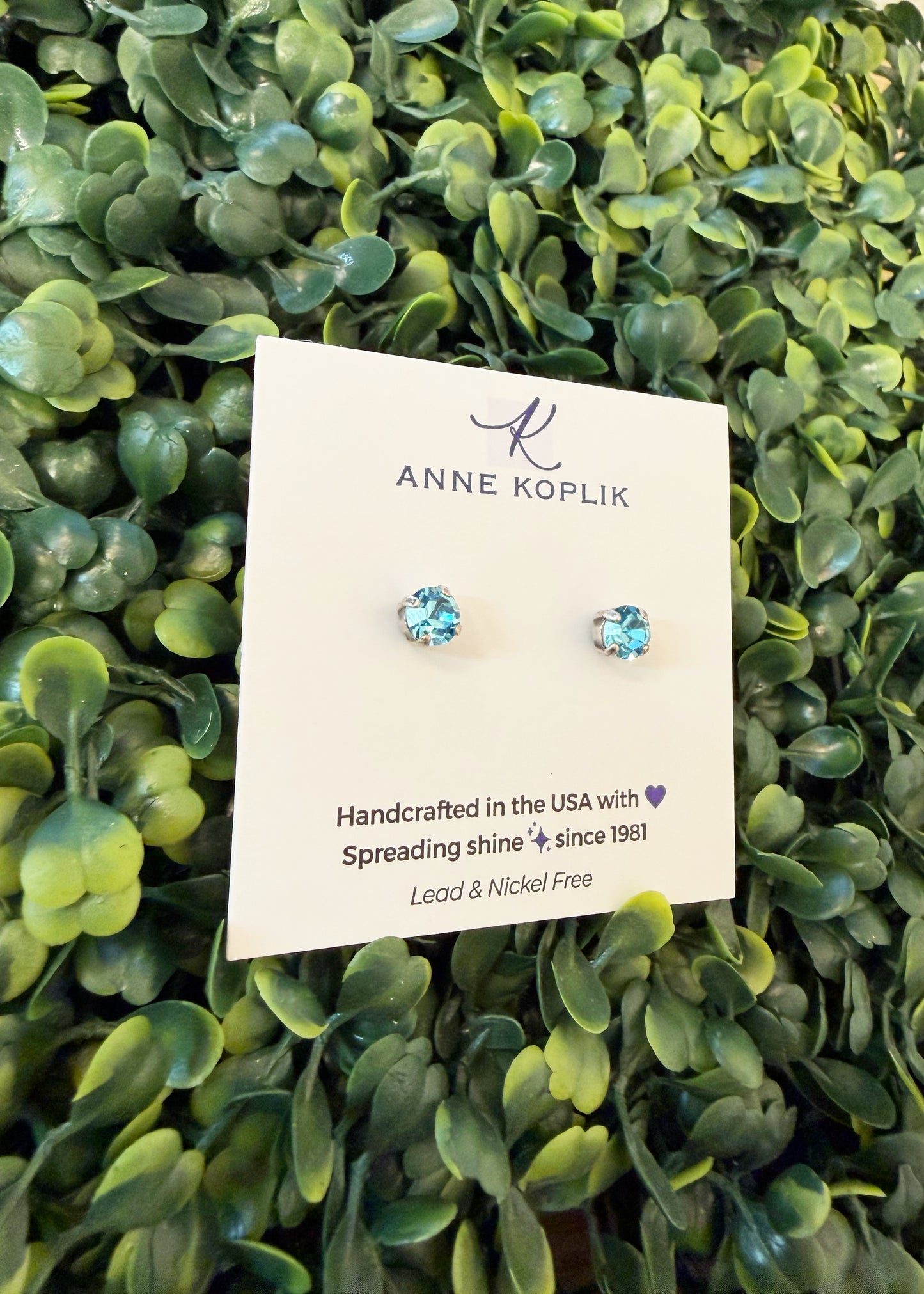 Simple Crystal Stud Earring