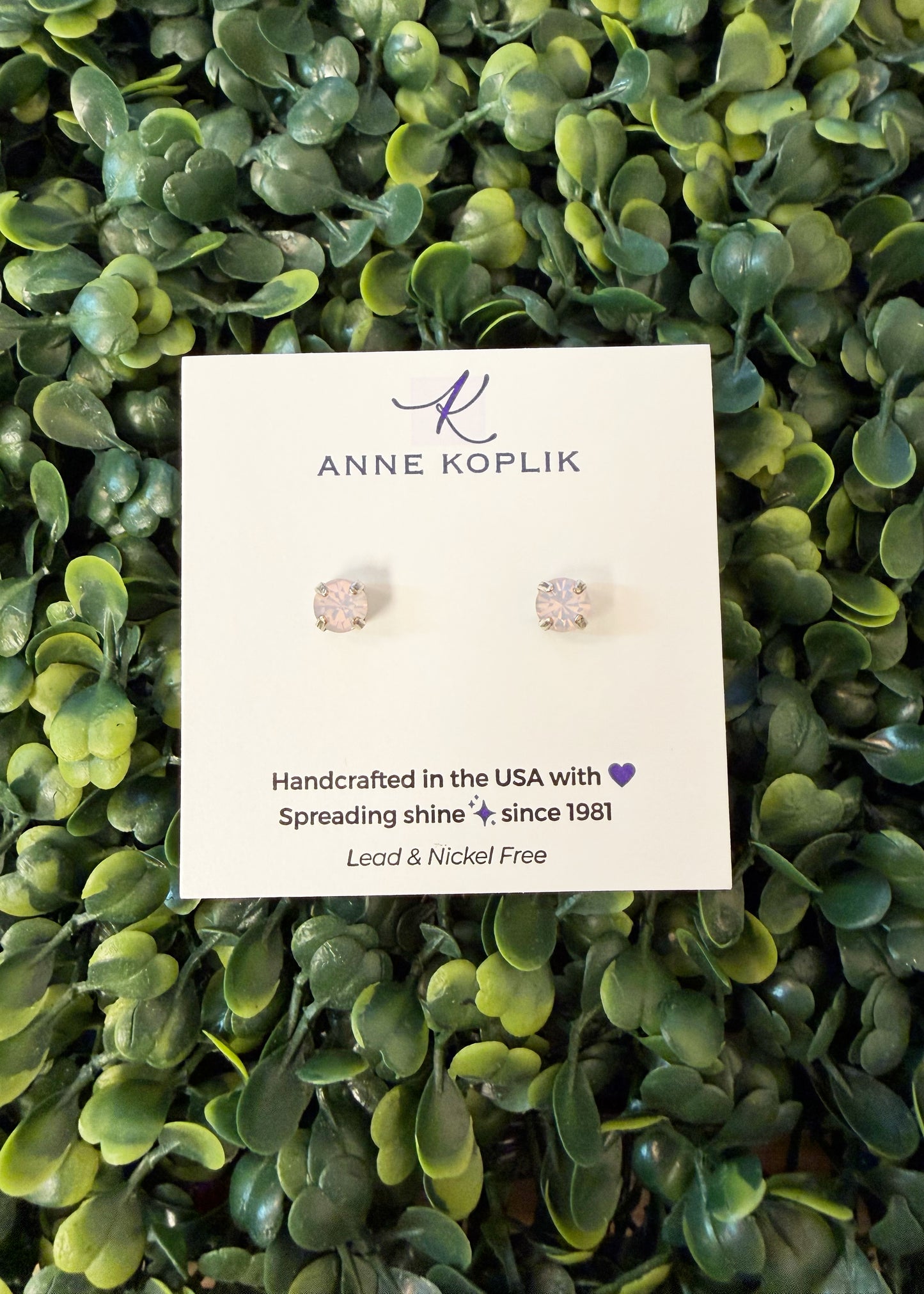 Simple Crystal Stud Earring