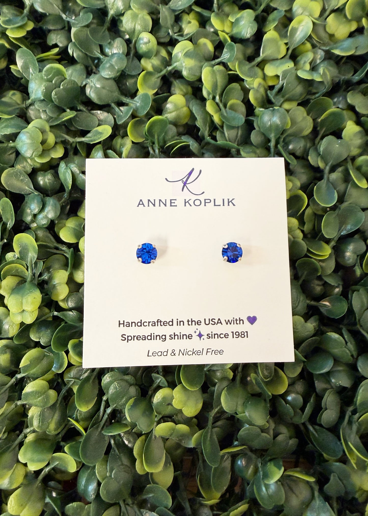 Simple Crystal Stud Earring