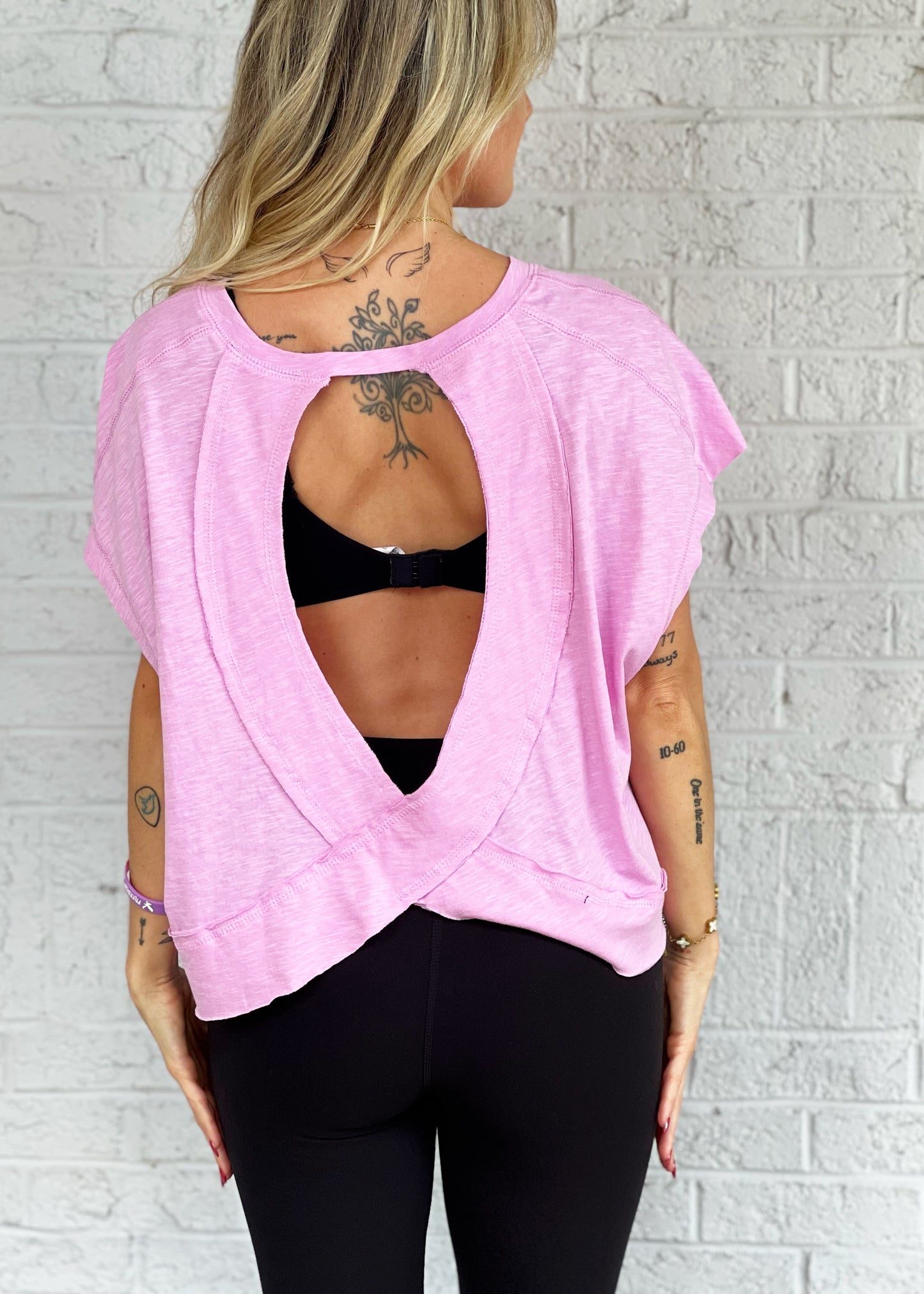 Peony Open Back Tee