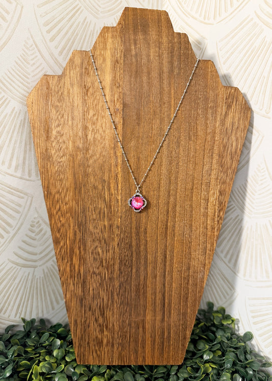 Eva Royal Red Delite Crystal Necklace