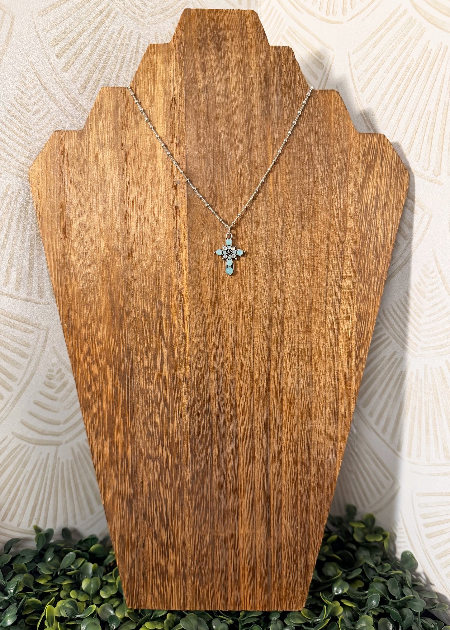 Agatha Crystal Cross Necklace