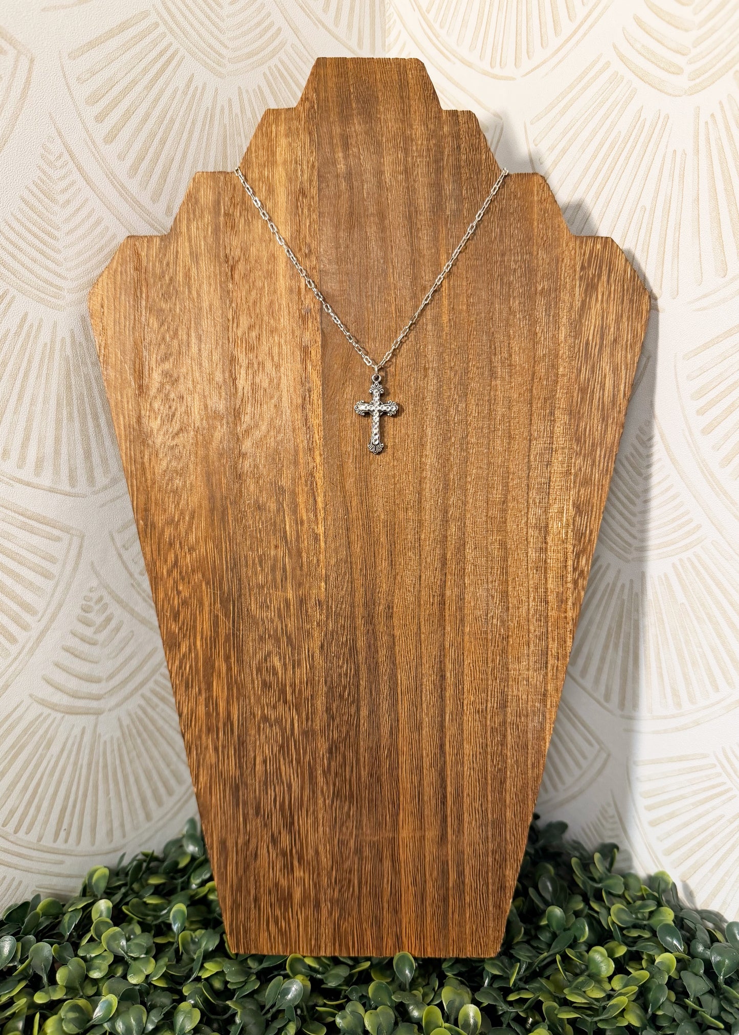 Elisha Crystal Cross Necklace