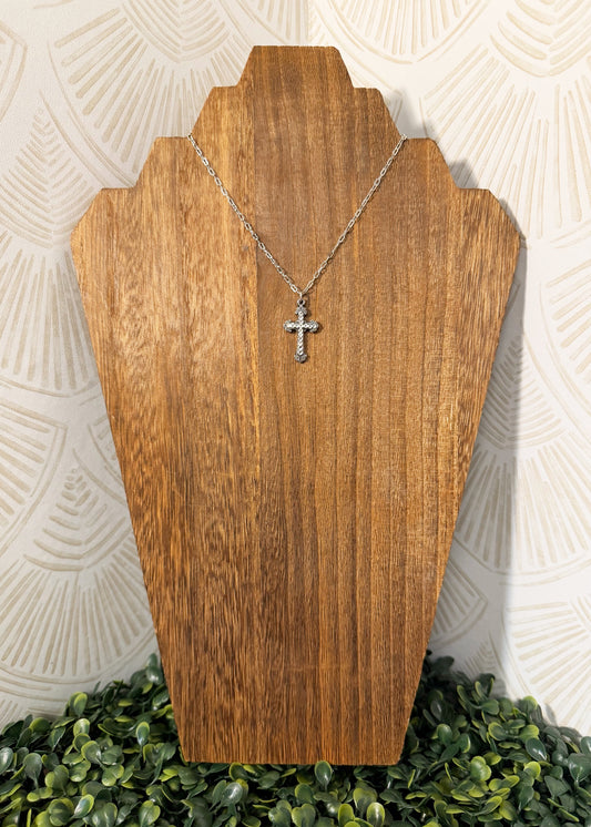 Elisha Crystal Cross Necklace
