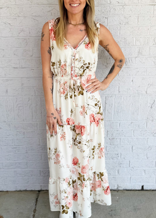Light Floral Maxi Dress