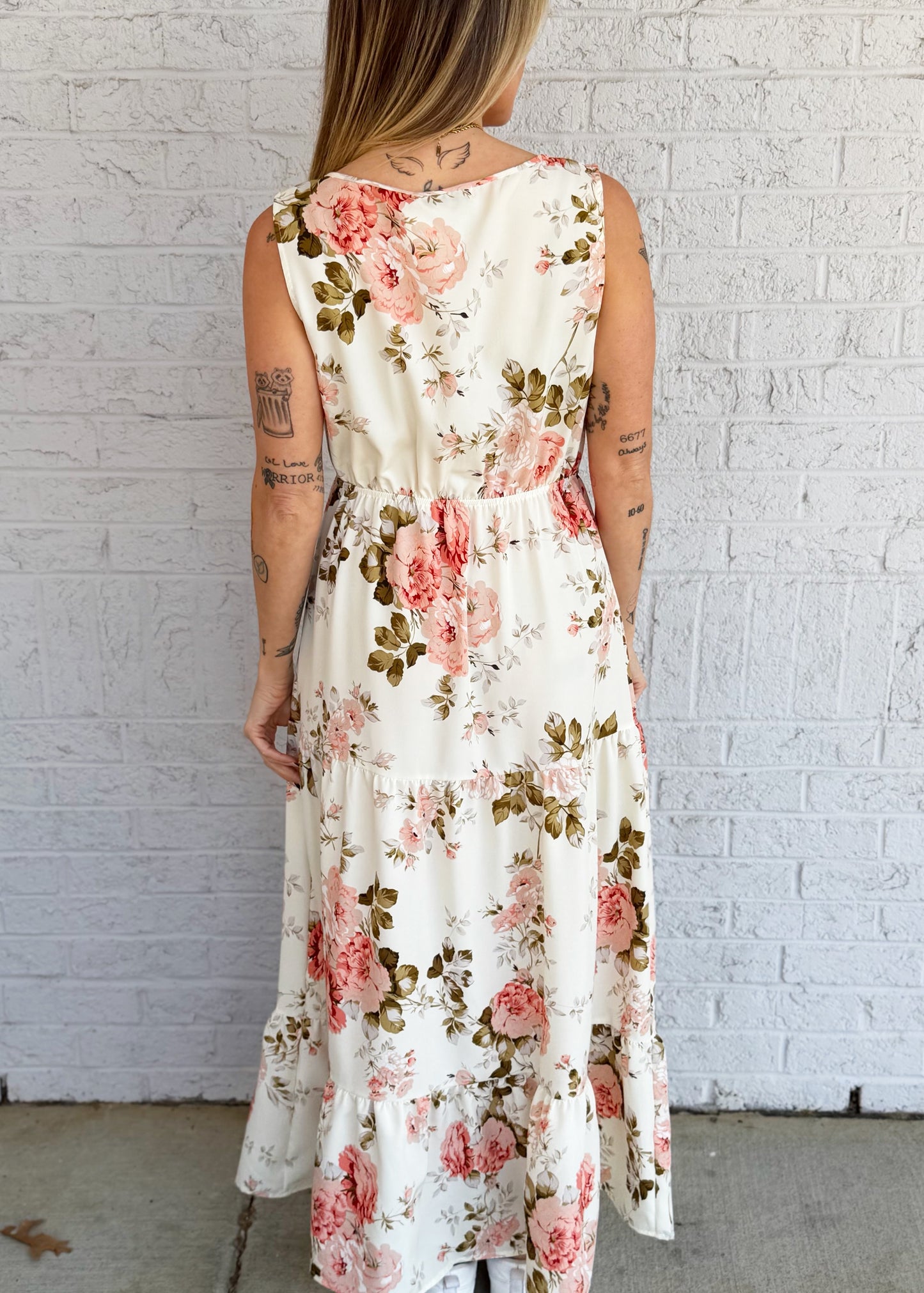 Light Floral Maxi Dress