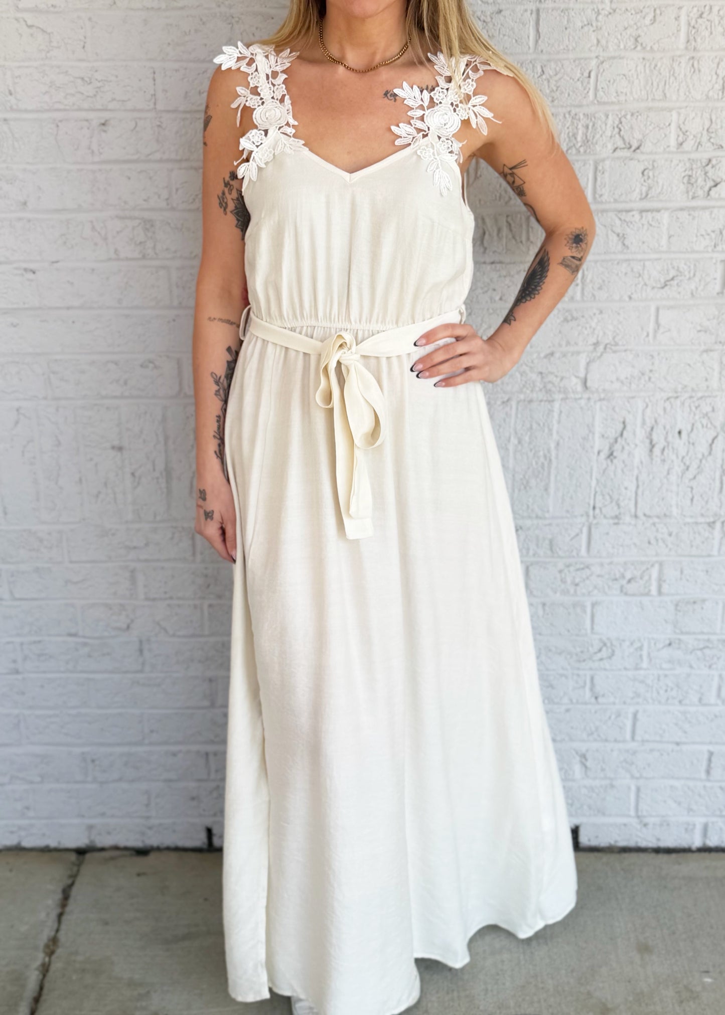 Lacey Strap Maxi Dress